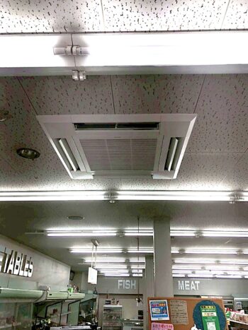 兵庫県 食料品店様にて業務用エアコン新規取付工事